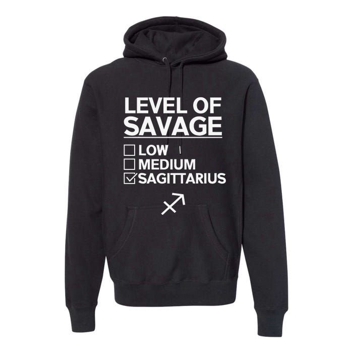 Sagittarius Merch Funny Cute Sagittarius Zodiac Design Premium Hoodie