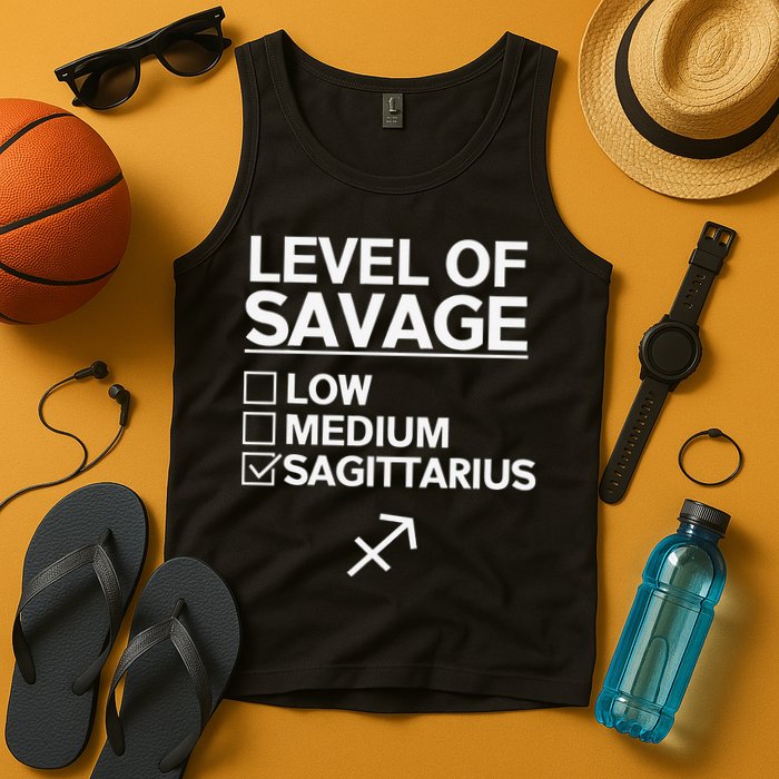 Sagittarius Merch Funny Cute Sagittarius Zodiac Design Tank Top