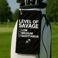 Sagittarius Merch Funny Cute Sagittarius Zodiac Design Golf Towel