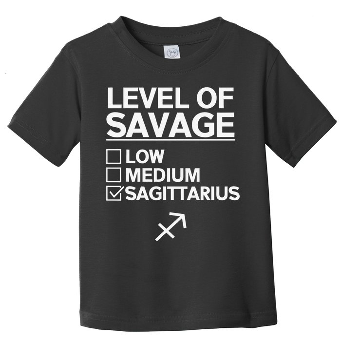 Sagittarius Merch Funny Cute Sagittarius Zodiac Design Toddler T-Shirt