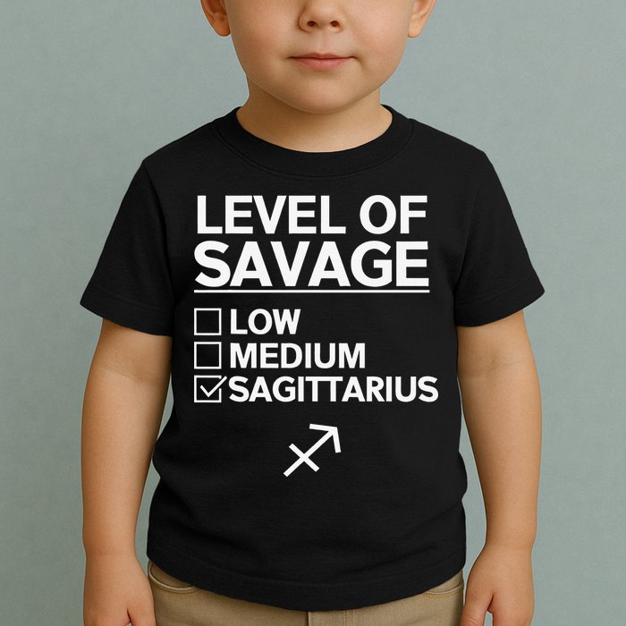 Sagittarius Merch Funny Cute Sagittarius Zodiac Design Toddler T-Shirt