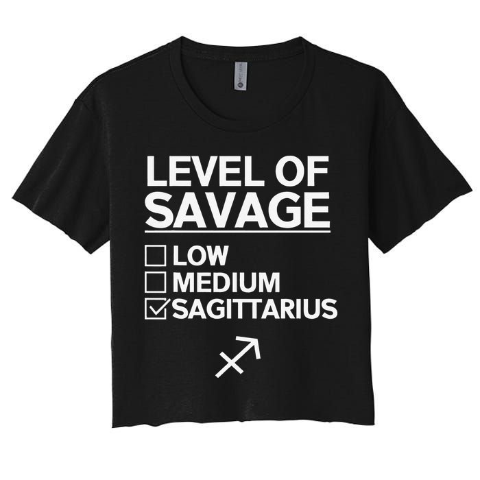 Sagittarius Merch Funny Cute Sagittarius Zodiac Design Crop Top