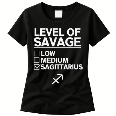 Sagittarius Merch Funny Cute Sagittarius Zodiac Design Womens T-Shirt