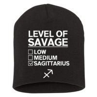 Sagittarius Merch Funny Cute Sagittarius Zodiac Design Short Acrylic Beanie