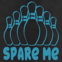 Spare Me Funny Bowling Gift With Bowling Pins Adult Drive Performance Visor