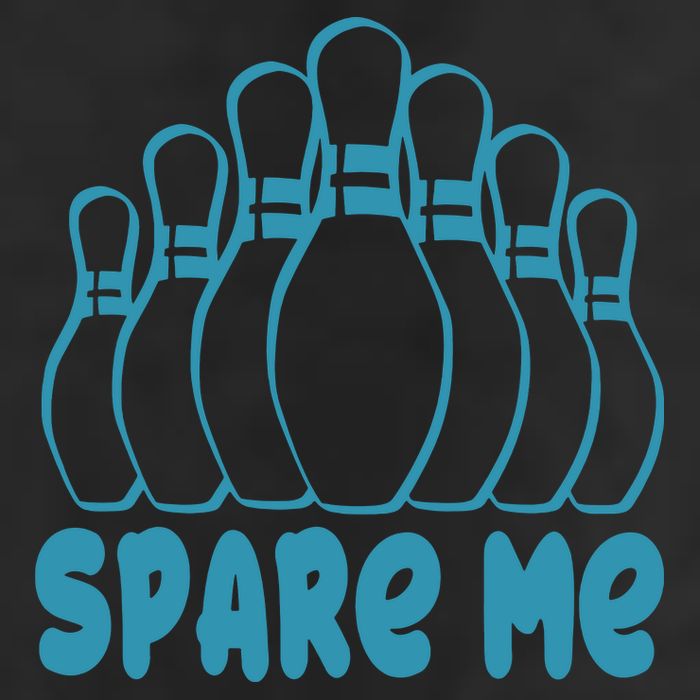 Spare Me Funny Bowling Gift With Bowling Pins Adult Drive Performance Visor