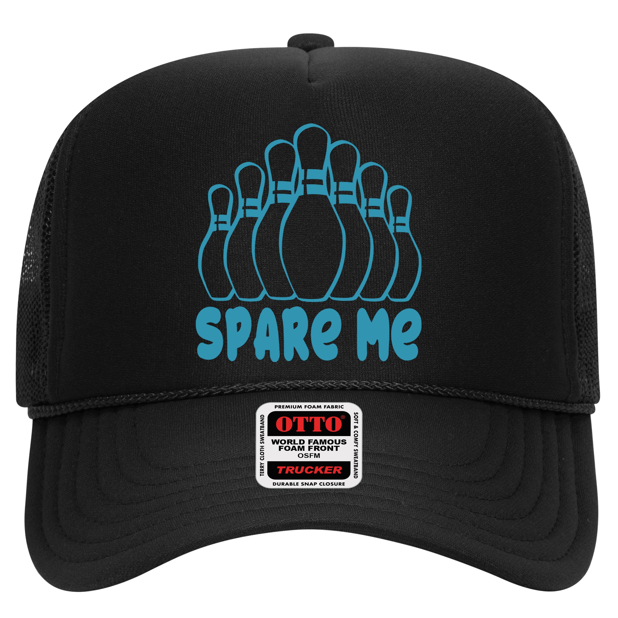 Spare Me Funny Bowling Gift With Bowling Pins Hat