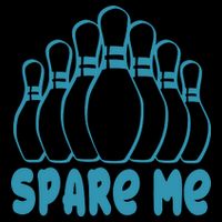 Spare Me Funny Bowling Gift With Bowling Pins Wool Snapback Cap