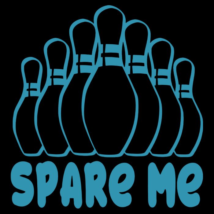 Spare Me Funny Bowling Gift With Bowling Pins Wool Snapback Cap