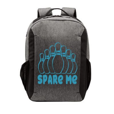Spare Me Funny Bowling Gift With Bowling Pins Vector Backpack
