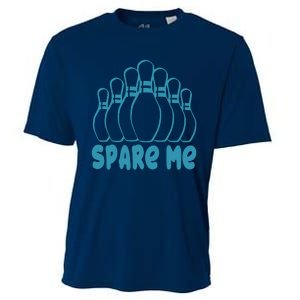 Spare Me Funny Bowling Gift With Bowling Pins Cooling Performance Crew T-Shirt