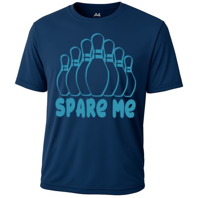 Spare Me Funny Bowling Gift With Bowling Pins Performance Shirt