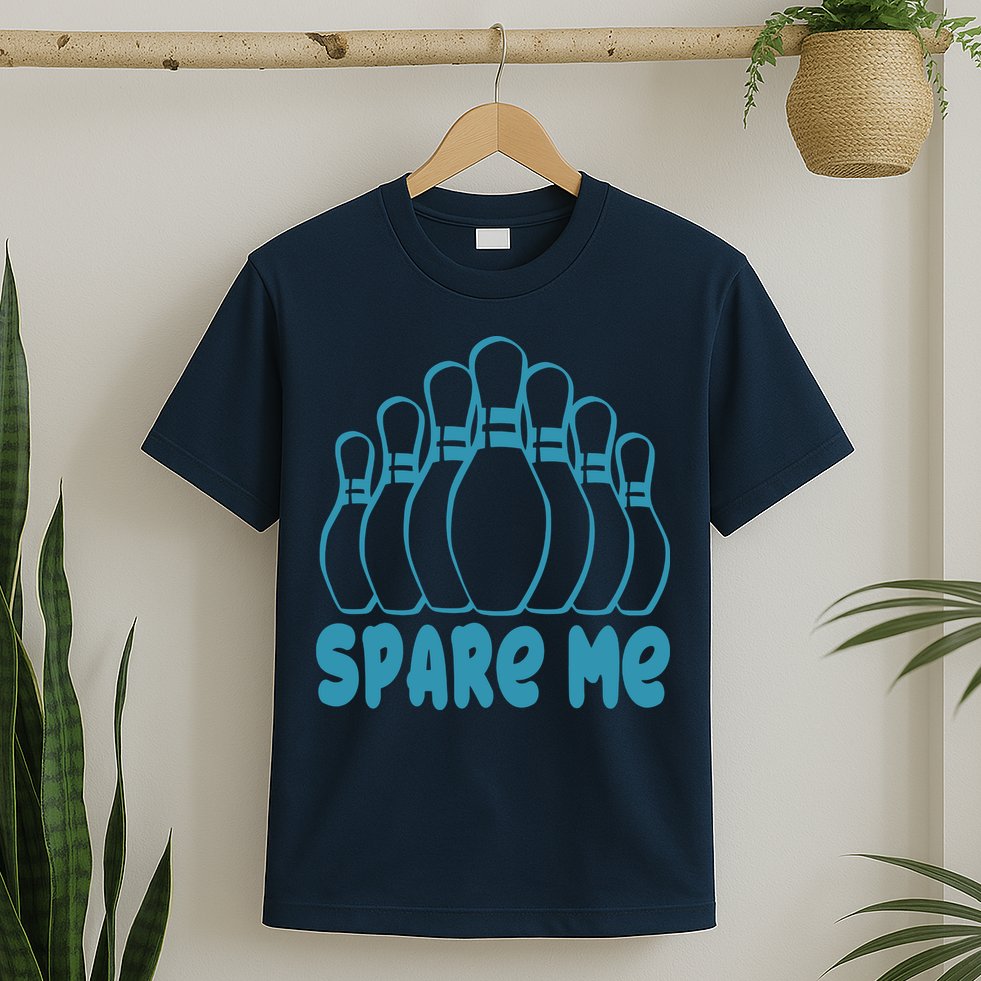 Spare Me Funny Bowling Gift With Bowling Pins T-Shirt