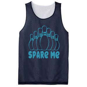 Spare Me Funny Bowling Gift With Bowling Pins Mesh Reversible Basketball Jersey Tank