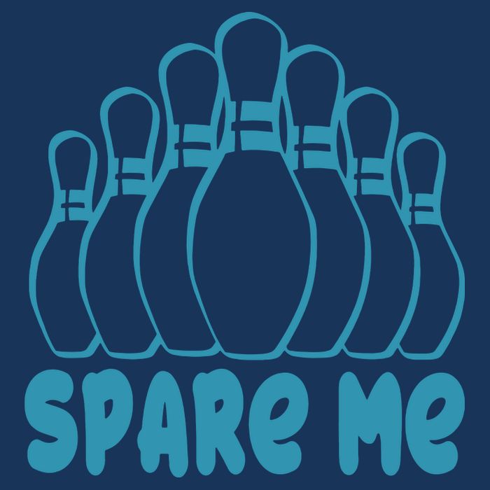 Spare Me Funny Bowling Gift With Bowling Pins Kids T-Shirt