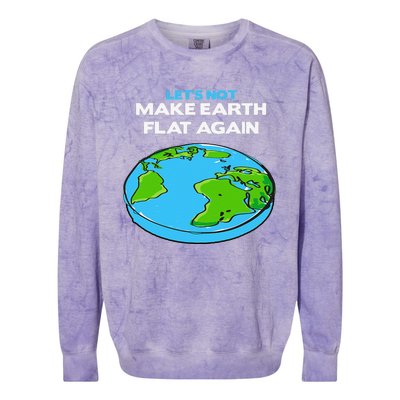 Science March Flat Earth Day Scientists Anti Trump Colorblast Crewneck Sweatshirt