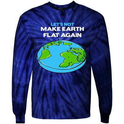 Science March Flat Earth Day Scientists Anti Trump Tie-Dye Long Sleeve Shirt