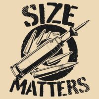Size Matters funny military joke tanker army ammunition Drawstring Bag