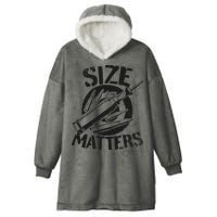 Size Matters funny military joke tanker army ammunition Hooded Wearable Blanket