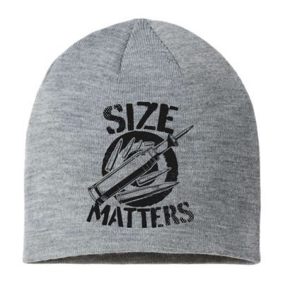 Size Matters funny military joke tanker army ammunition Sustainable Beanie