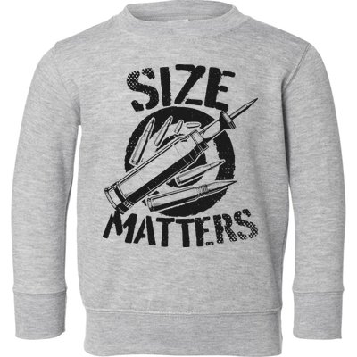 Size Matters funny military joke tanker army ammunition Toddler Sweatshirt