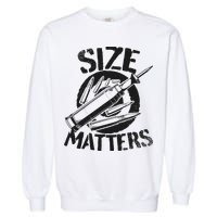 Size Matters funny military joke tanker army ammunition Garment-Dyed Sweatshirt