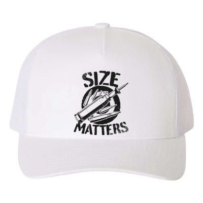 Size Matters funny military joke tanker army ammunition Yupoong Adult 5-Panel Trucker Hat