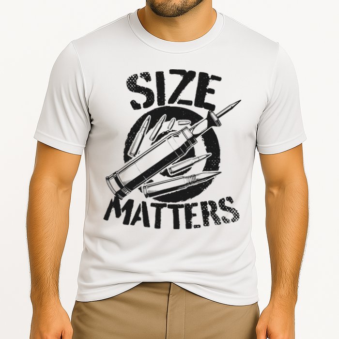 Size Matters funny military joke tanker army ammunition Performance Shirt