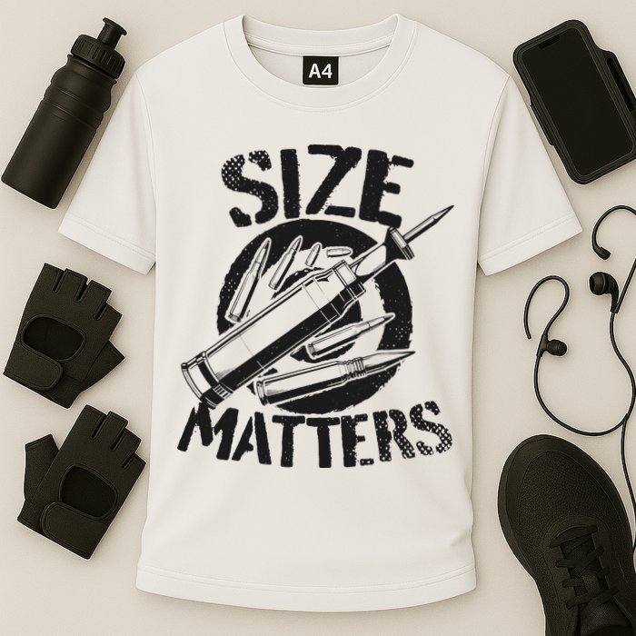Size Matters funny military joke tanker army ammunition Performance Shirt