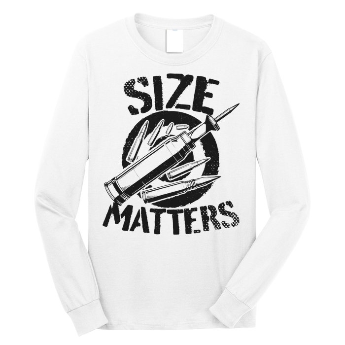 Size Matters funny military joke tanker army ammunition Long Sleeve Shirt