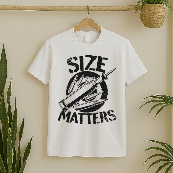 Size Matters funny military joke tanker army ammunition T-Shirt