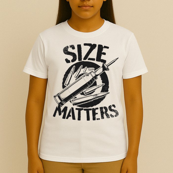Size Matters funny military joke tanker army ammunition T-Shirt