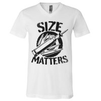 Size Matters funny military joke tanker army ammunition V-Neck T-Shirt