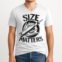 Size Matters funny military joke tanker army ammunition V-Neck T-Shirt