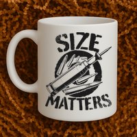 Size Matters funny military joke tanker army ammunition Mug