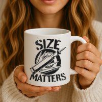 Size Matters funny military joke tanker army ammunition Mug