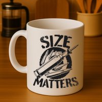 Size Matters funny military joke tanker army ammunition Mug