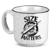 Size Matters funny military joke tanker army ammunition 15oz Campfire Ceramic Mug
