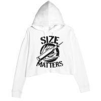 Size Matters funny military joke tanker army ammunition Crop Fleece Hoodie