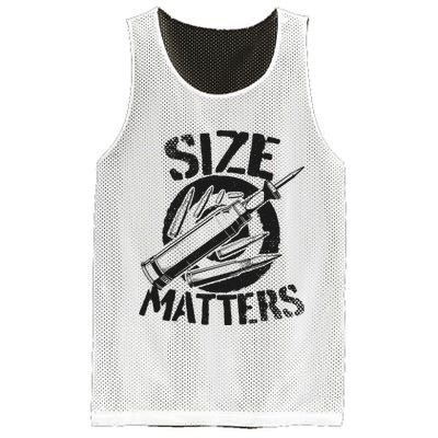Size Matters funny military joke tanker army ammunition Mesh Reversible Basketball Jersey Tank
