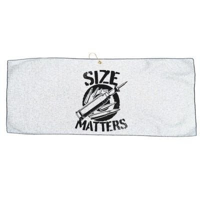 Size Matters funny military joke tanker army ammunition Large Microfiber Waffle Golf Towel