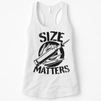 Size Matters funny military joke tanker army ammunition Womens Tank Top