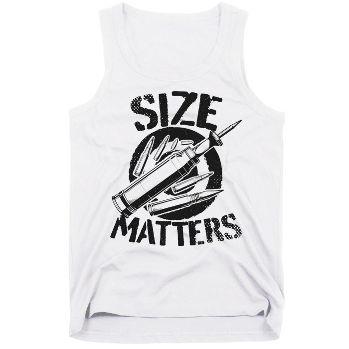 Size Matters funny military joke tanker army ammunition Tank Top