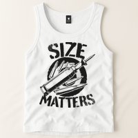 Size Matters funny military joke tanker army ammunition Tank Top