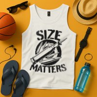 Size Matters funny military joke tanker army ammunition Tank Top