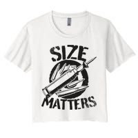 Size Matters funny military joke tanker army ammunition Crop Top