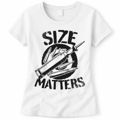 Size Matters funny military joke tanker army ammunition Womens T-Shirt