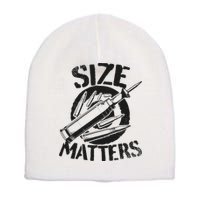 Size Matters funny military joke tanker army ammunition Short Acrylic Beanie