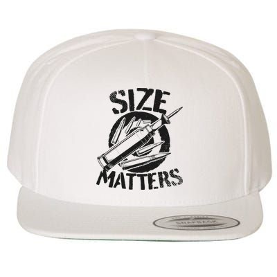 Size Matters funny military joke tanker army ammunition Wool Snapback Cap