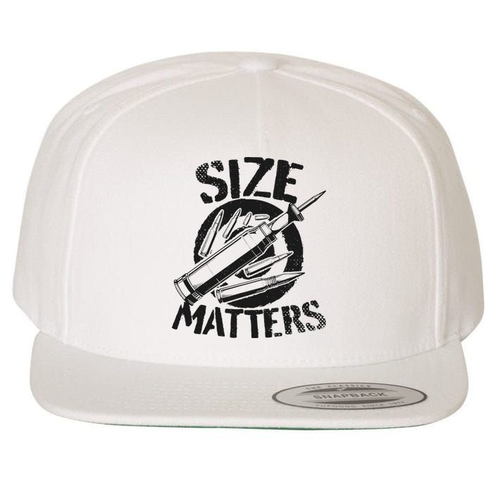 Size Matters funny military joke tanker army ammunition Wool Snapback Cap